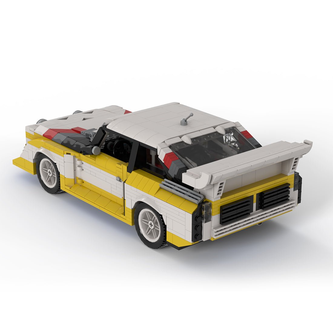 MOC - 165249 1:18 Audi Quatro Sport S1 Building Blocks - LesDiy -
