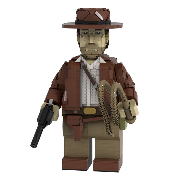 MOC - 166059 Indiana Jones Megafigure(with Helmet) - LesDiy -
