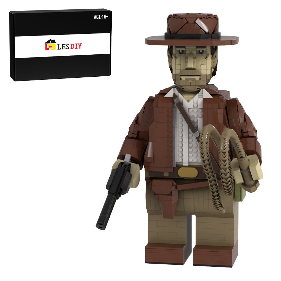 MOC - 166059 Indiana Jones Megafigure(with Helmet) - LesDiy -