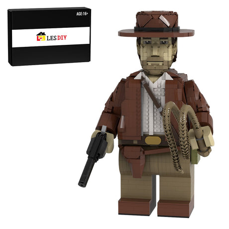 MOC - 166059 Indiana Jones Megafigure(with Helmet) - LesDiy -