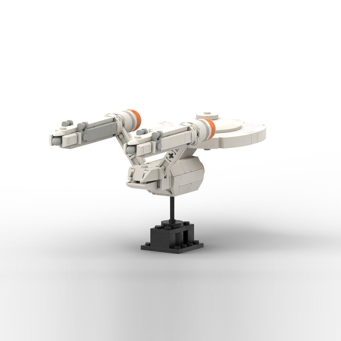 MOC - 169001 1/1500 Scale Sci - Fi Space Starship Building Blocks - LesDiy -