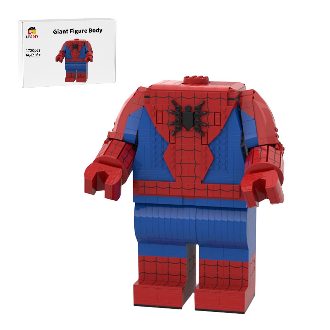 MOC - 170628 Spider - Man Megafigure Building Blocks - LesDiy -