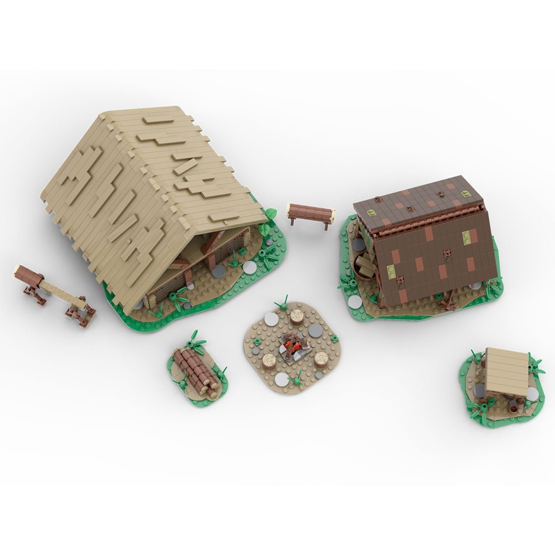 MOC - 172314 Medieval Logging Camp - LesDiy -