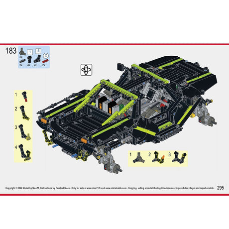 MOC - 172968+MOC - 166891 1/10 Scale M41 Machine Gun &Halo Warthog M12 - B Dynamic Version - LesDiy