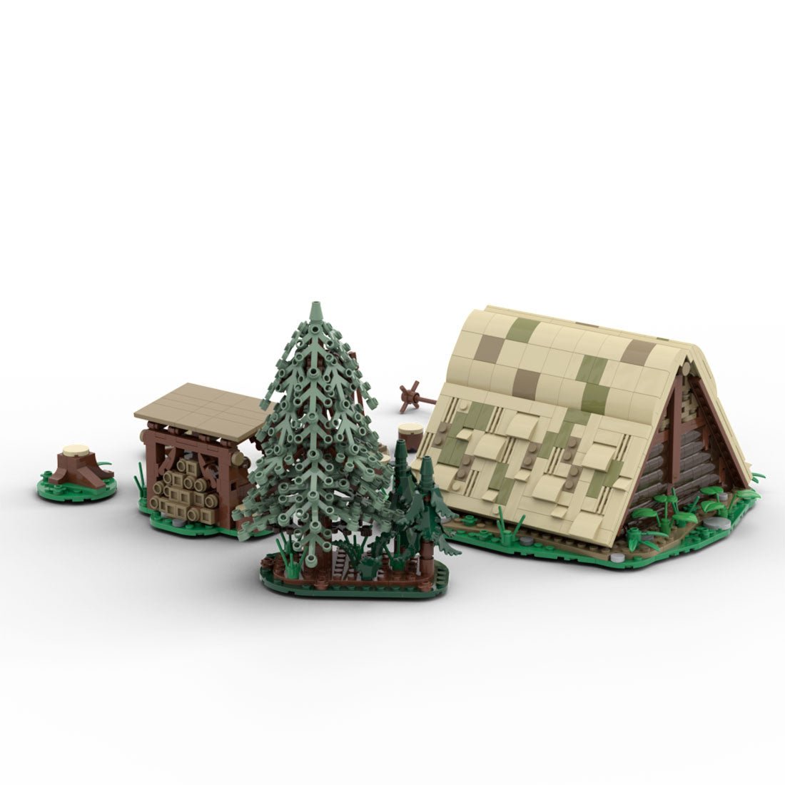 MOC - 173176 Medieval Woodcutter Lodge - LesDiy