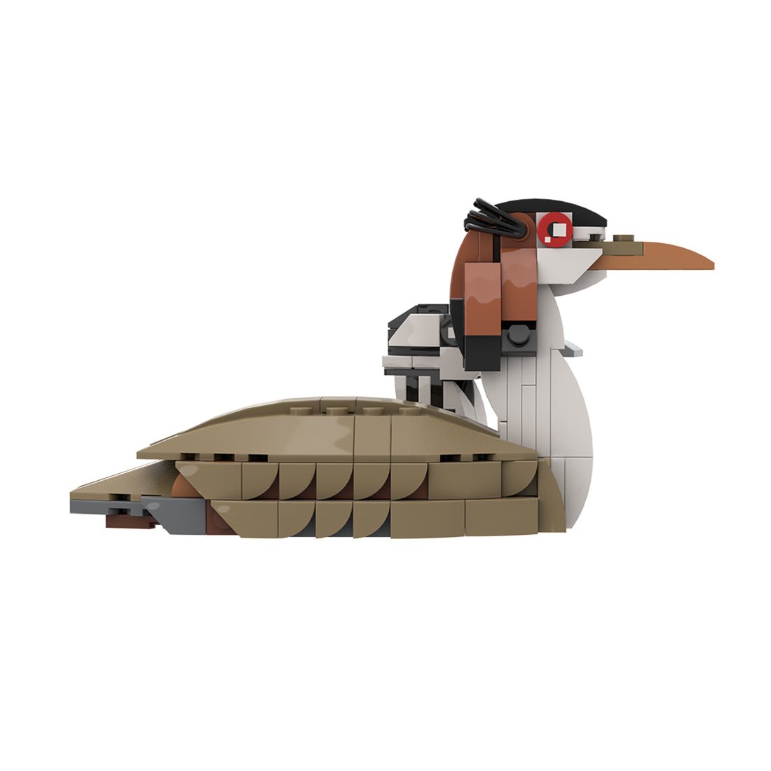 MOC - 175055 Great crested grebe and chick Building Blocks - LesDiy - Building Blocks