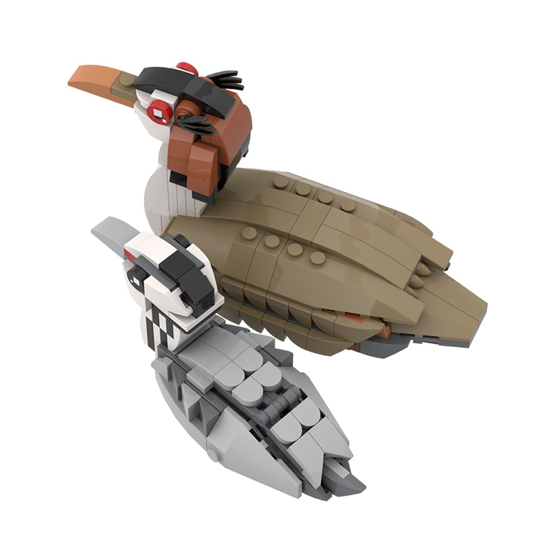 MOC - 175055 Great crested grebe and chick Building Blocks - LesDiy - Building Blocks