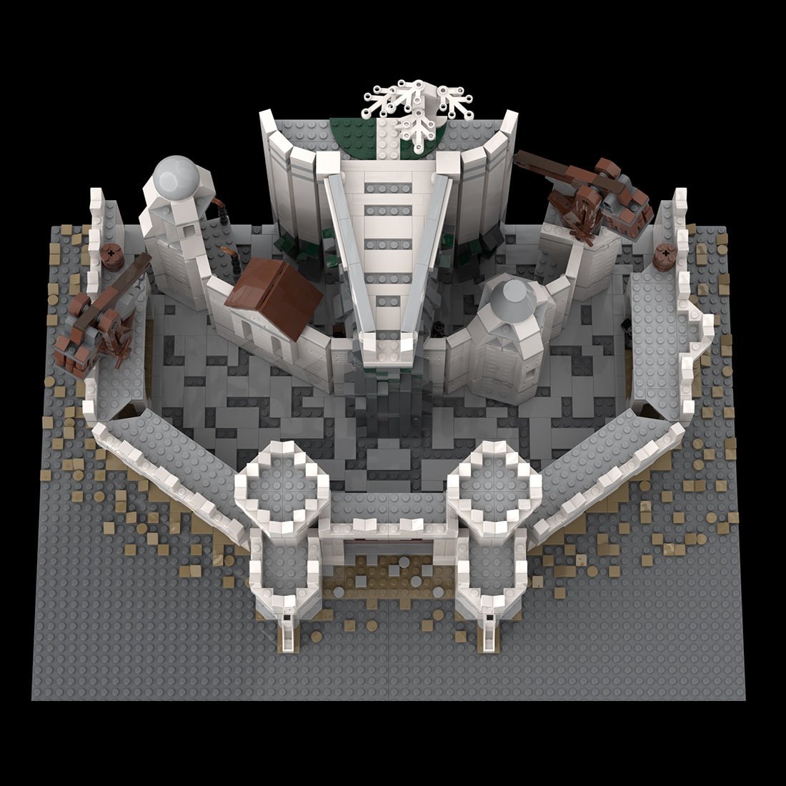 MOC - 176538 LOTR - The White City Building Blocks - LesDiy - Building Blocks