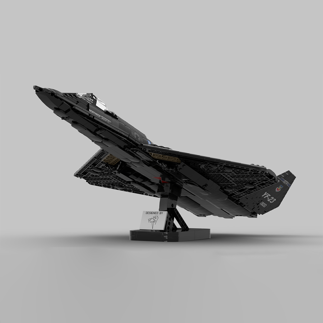 MOC - 177282 1:35 Scale YF - 23 Grey Ghost & Black Widow II Building Blocks - LesDiy - Building Blocks