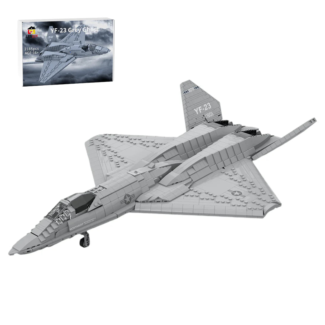 MOC - 177282 1:35 Scale YF - 23 Grey Ghost & Black Widow II Building Blocks - LesDiy - Building Blocks