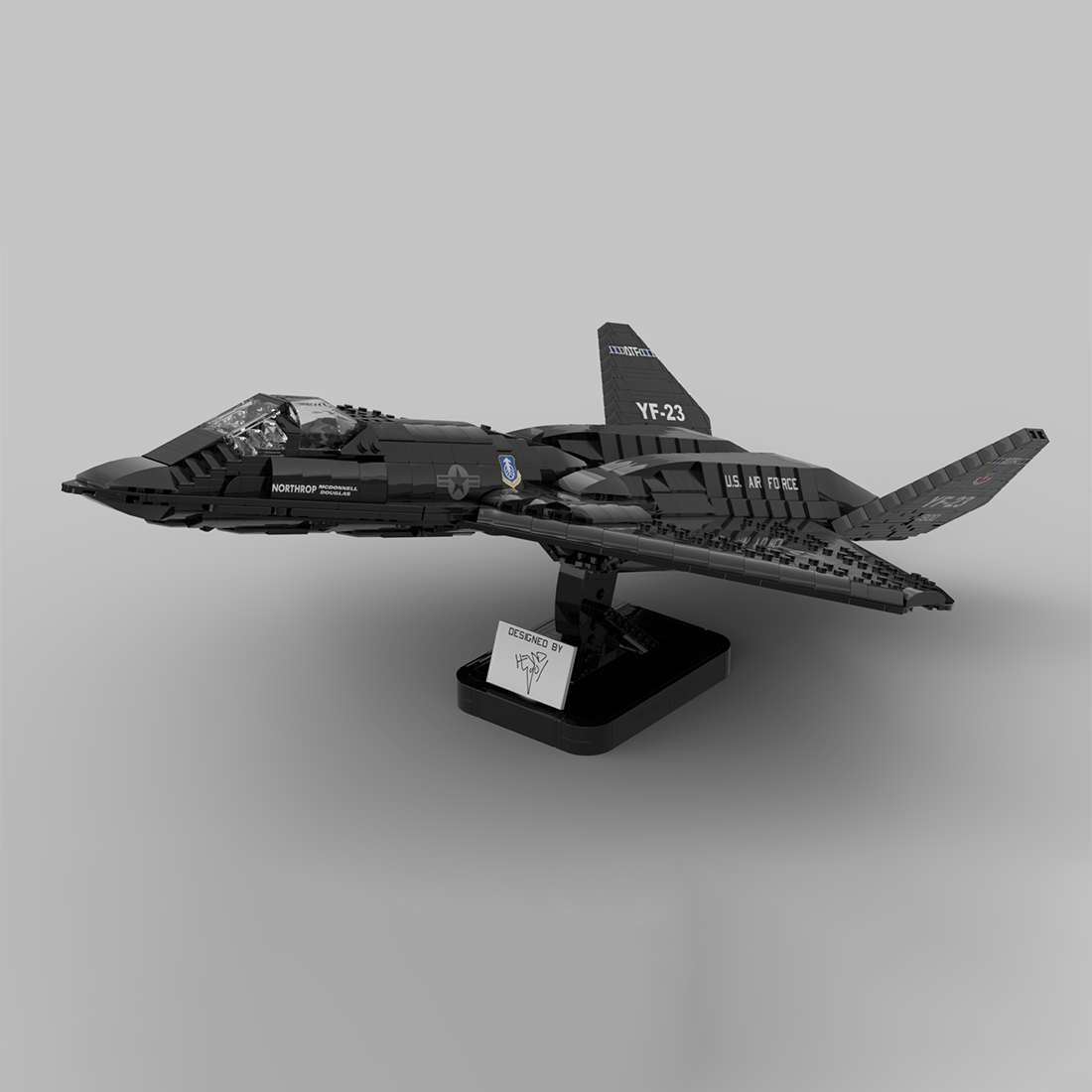 MOC - 177282 1:35 Scale YF - 23 Grey Ghost & Black Widow II Building Blocks - LesDiy - Building Blocks