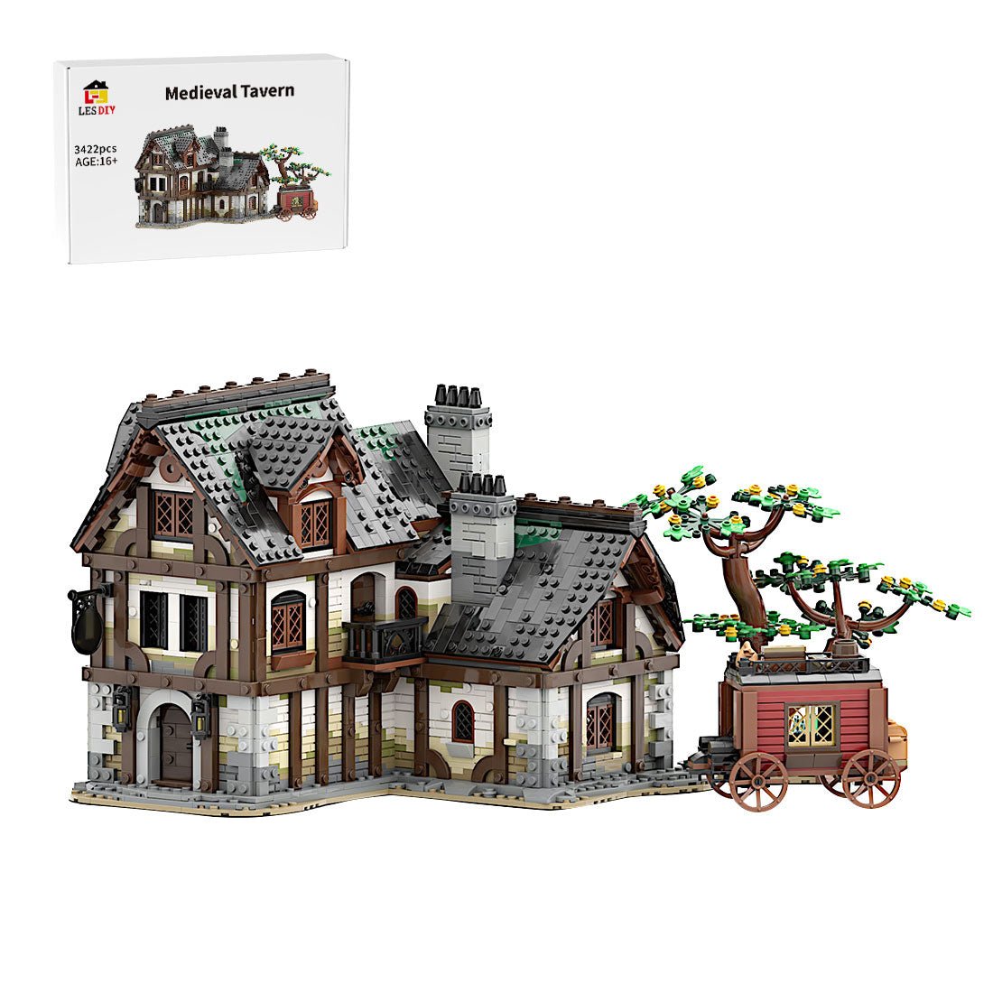 MOC - 177601 Medieval Tavern Assembly Toys Building Blocks - LesDiy - building blocks