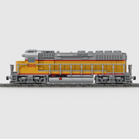 MOC - 180032 Diesel Engine EMD GP40 of Union Pacific Railroad Building Blocks - LesDiy - Locomotive
