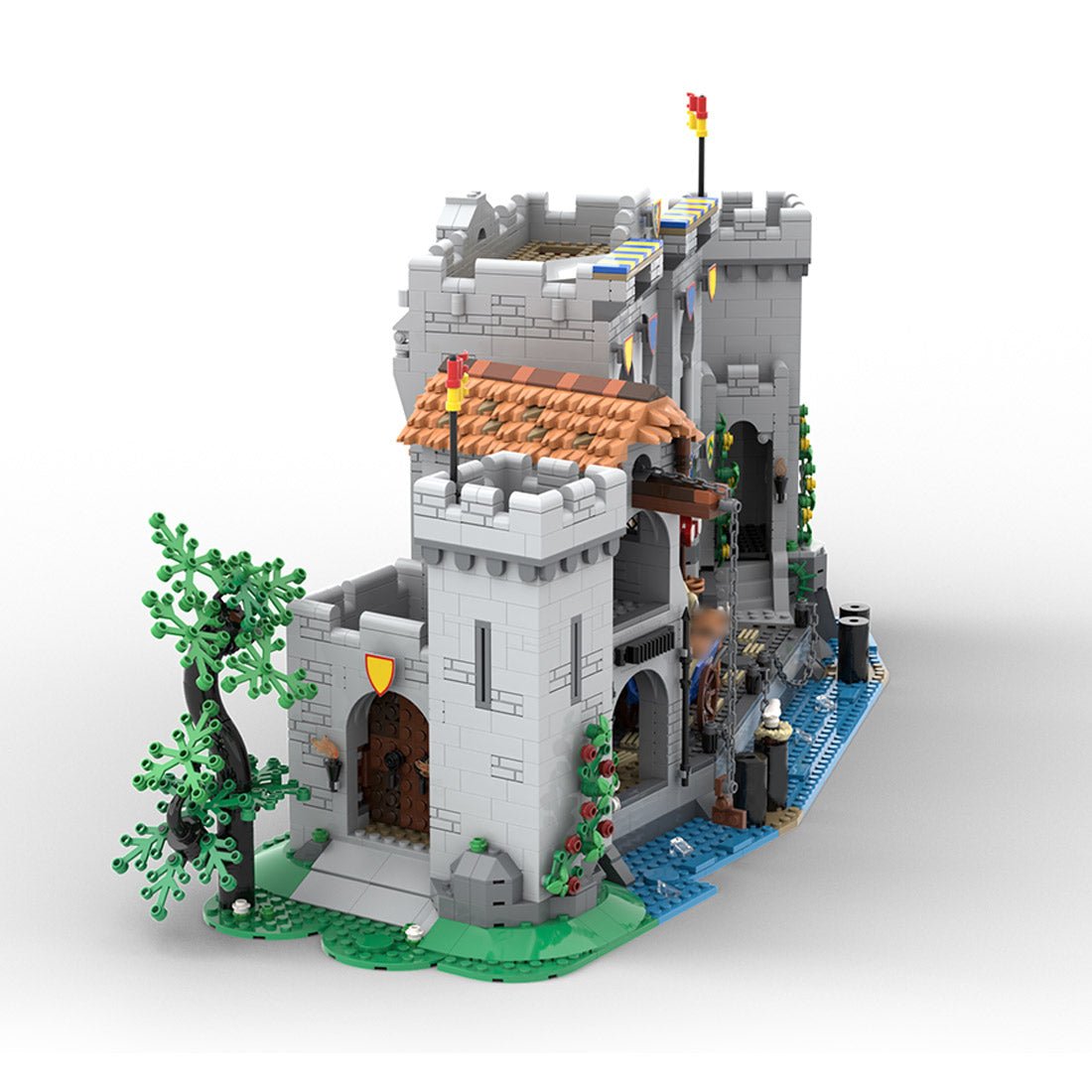MOC - 180113 Fortified Port - 10305 Lion Knights' Castle Alternative Build - LesDiy - building blocks