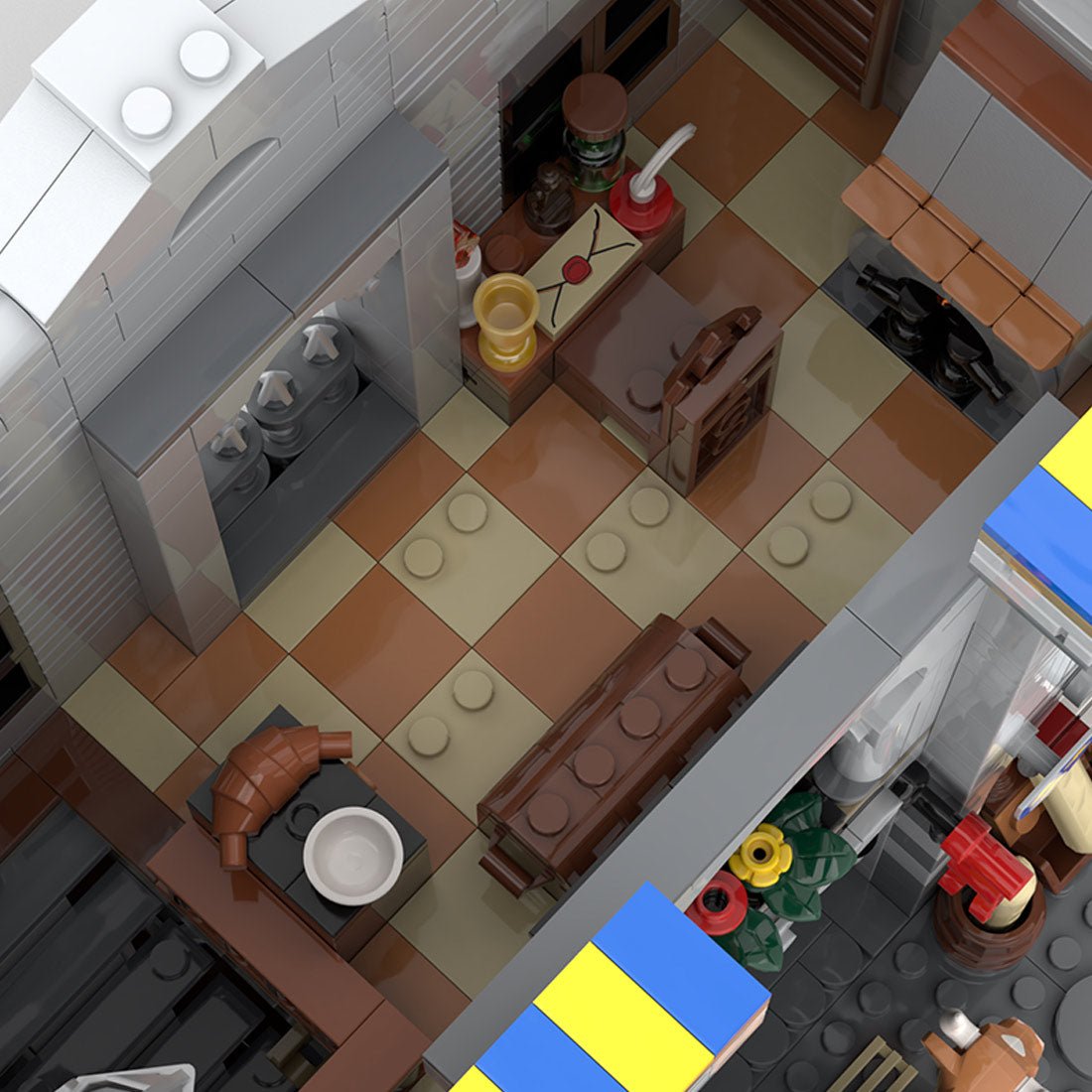 MOC - 180113 Fortified Port - 10305 Lion Knights' Castle Alternative Build - LesDiy - building blocks