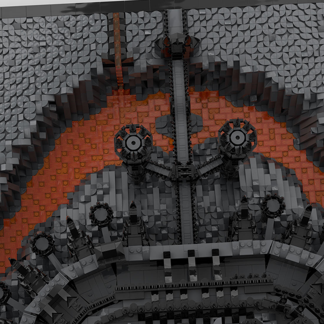 MOC - 181067 LOTR - Barad - dûr Building Blocks (with base) - LesDiy - Building Blocks