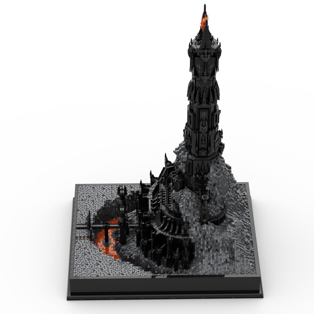 MOC - 181067 LOTR - Barad - dûr Building Blocks (with base) - LesDiy - Building Blocks