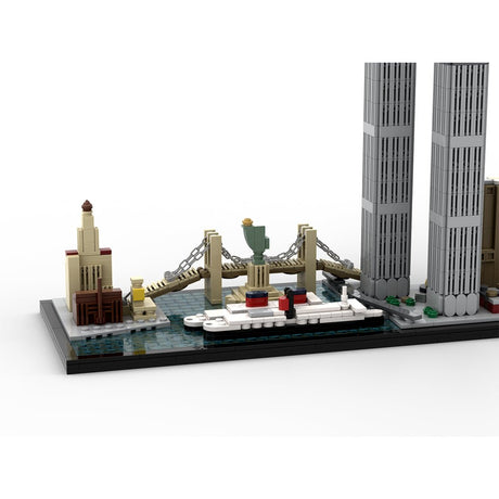 MOC - 181871 1/2000 New York City Skyline 1970's Building Blocks - LesDiy - Building Blocks