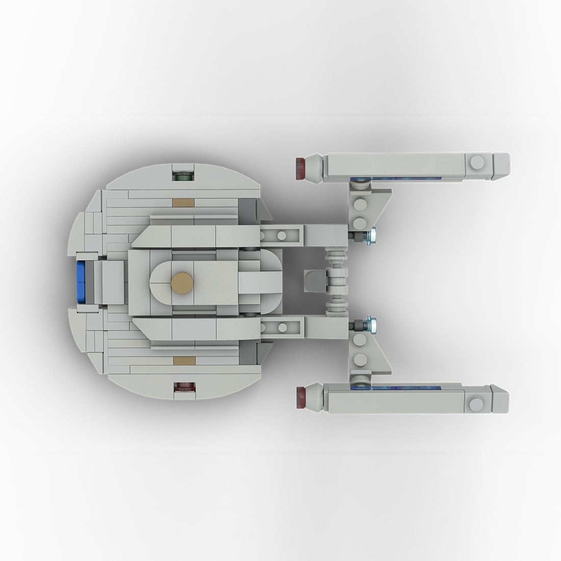 MOC - 181910 1/1500 Scale Sci - Fi Space Starship Building Blocks - LesDiy -