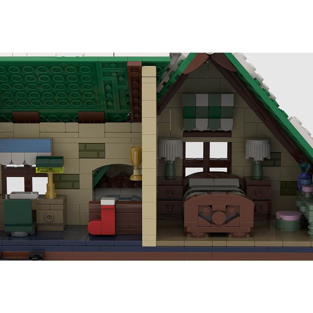 MOC - 183213 Winter Village Reindeer Ranch Building Blocks - LesDiy - Building Blocks