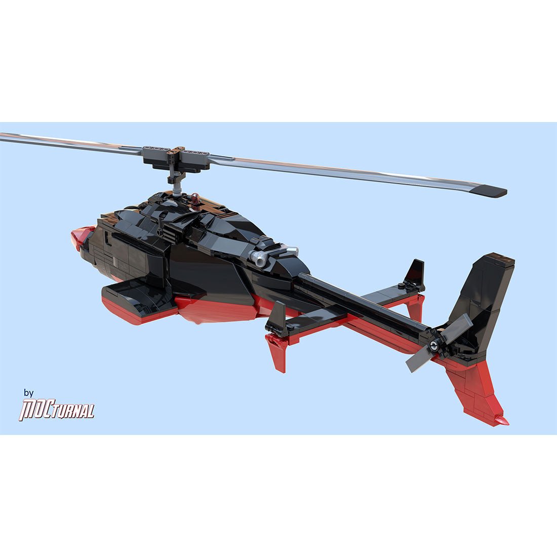 MOC - 184933 AIRWOLF series: REDWOLF - LesDiy -