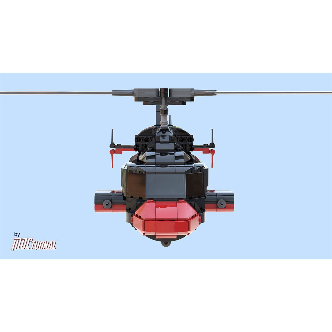 MOC - 184933 AIRWOLF series: REDWOLF - LesDiy -