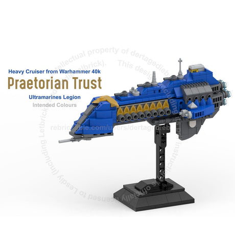 MOC - 185374 Warhammer 40k Heavy Cruiser - LesDiy -