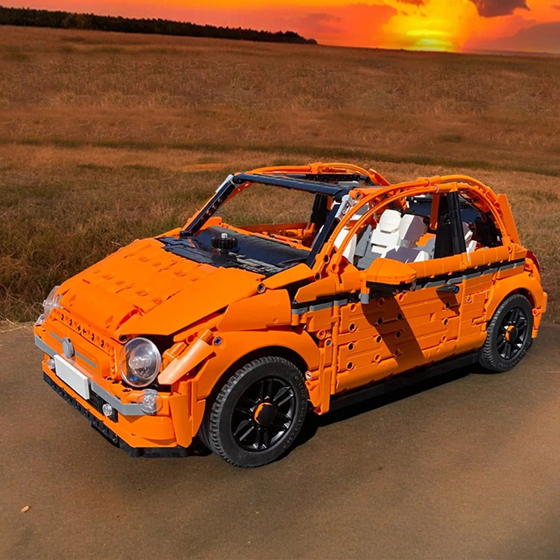 MOC - 185474 Fiat 500c Building Blocks - LesDiy - building blocks