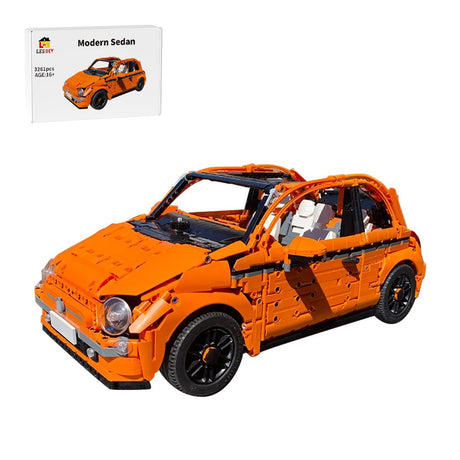 MOC - 185474 Fiat 500c Building Blocks - LesDiy - building blocks