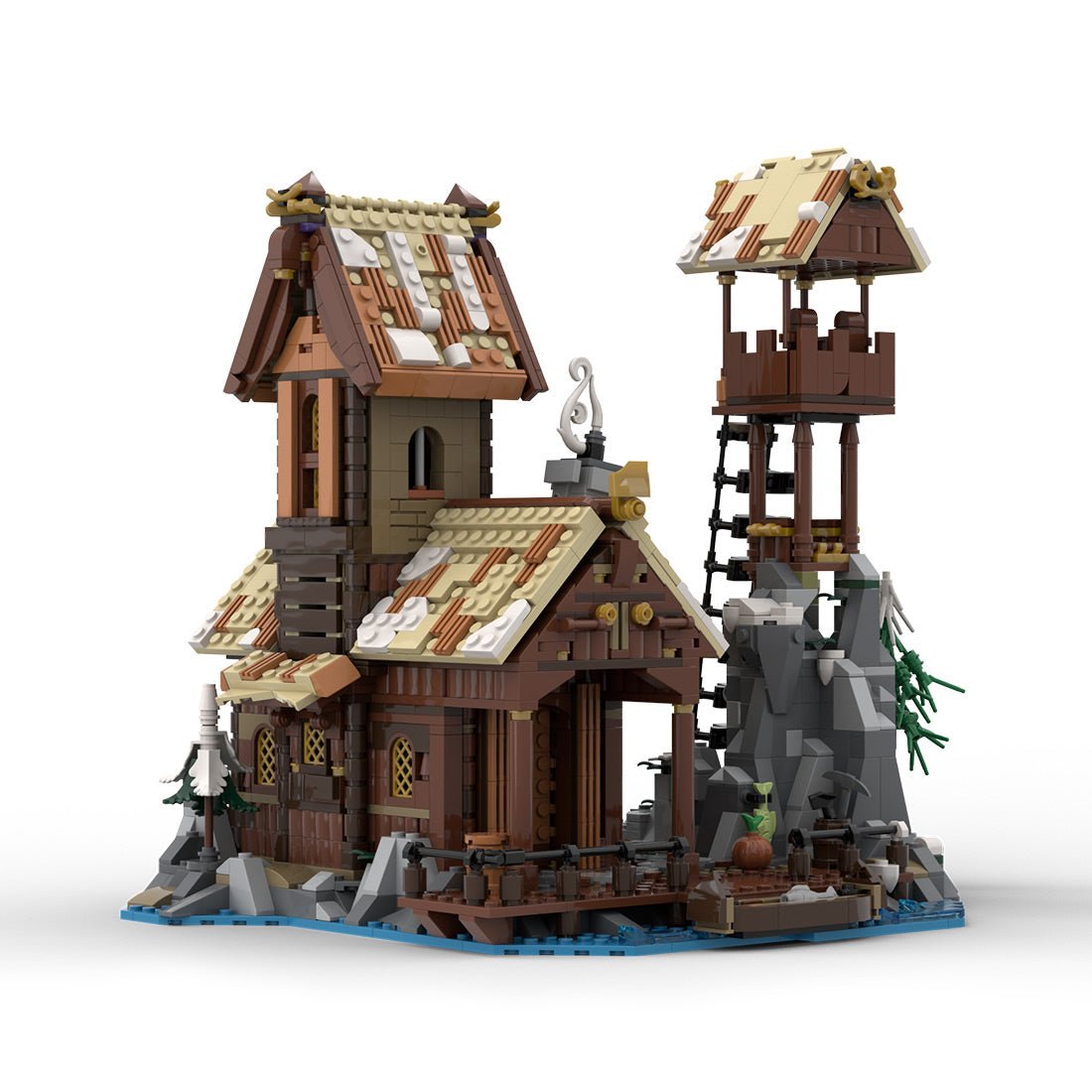 MOC-185525 Viking Port House Building Blocks-LesDiy-MOC-