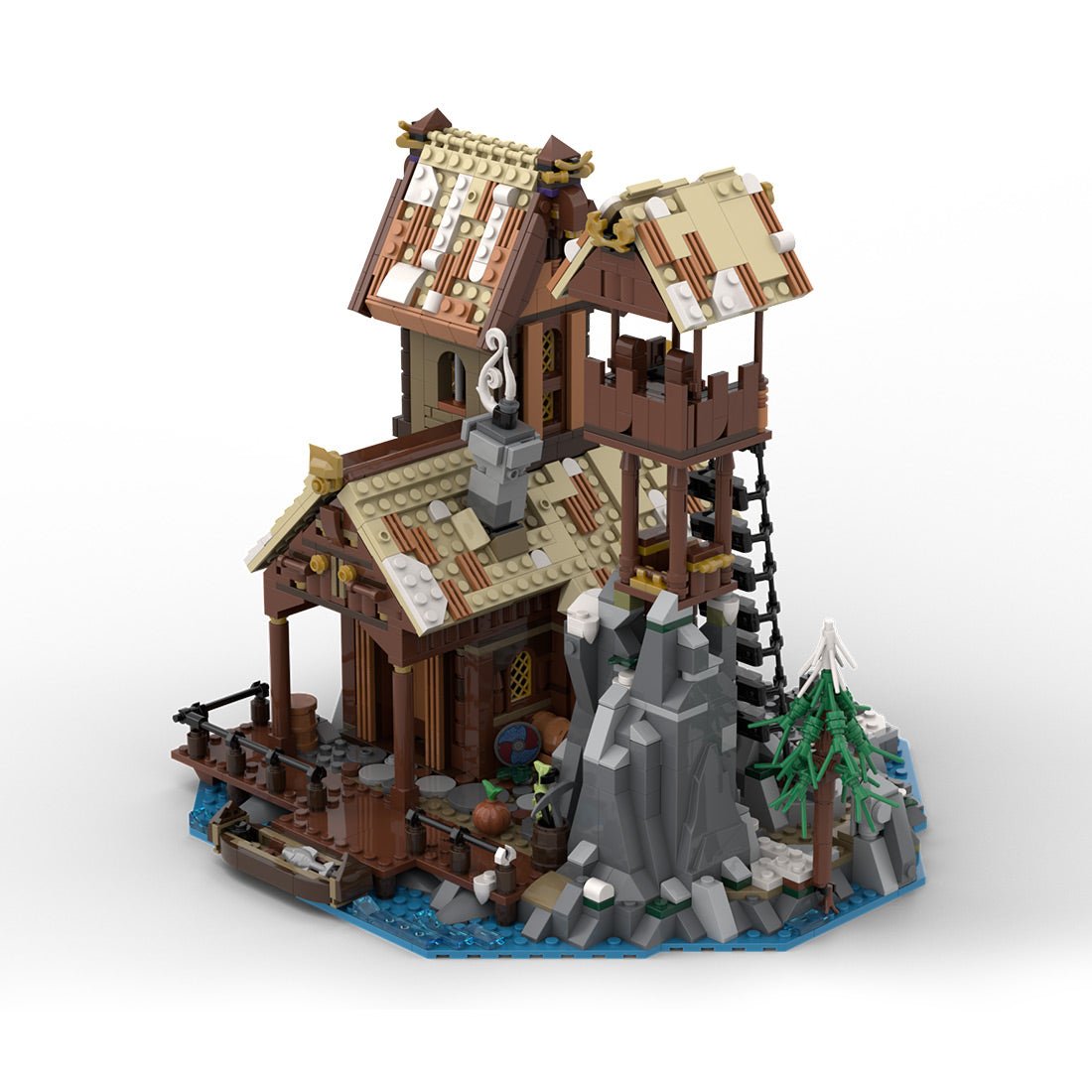 MOC-185525 Viking Port House Building Blocks-LesDiy-MOC-