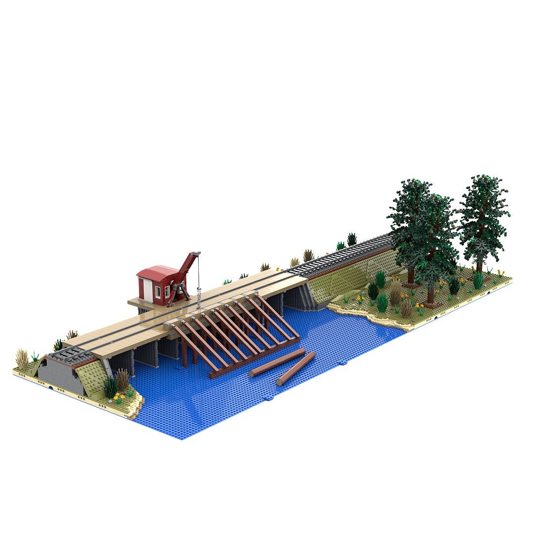 MOC - 189100 Sawmill Series: Log Dump Model 1 Building Blocks - LesDiy - Building Blocks