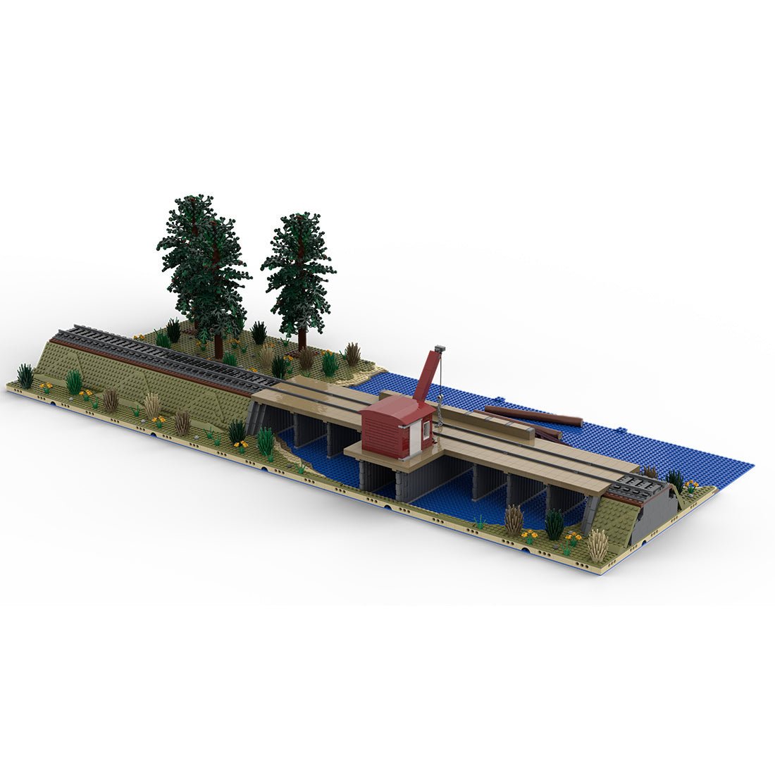 MOC - 189100 Sawmill Series: Log Dump Model 1 Building Blocks - LesDiy - Building Blocks