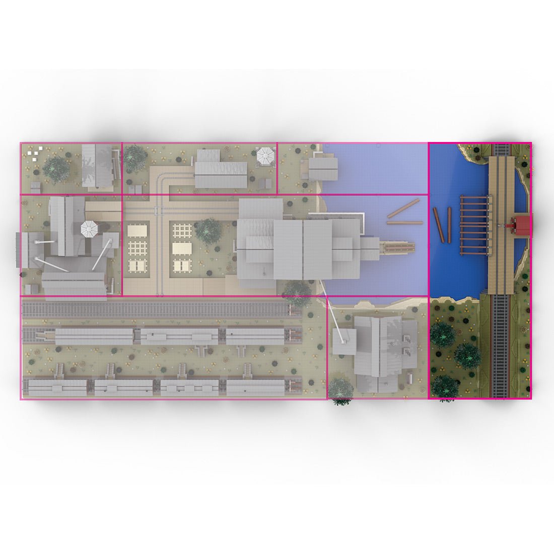 MOC - 189100 Sawmill Series: Log Dump Model 1 Building Blocks - LesDiy - Building Blocks