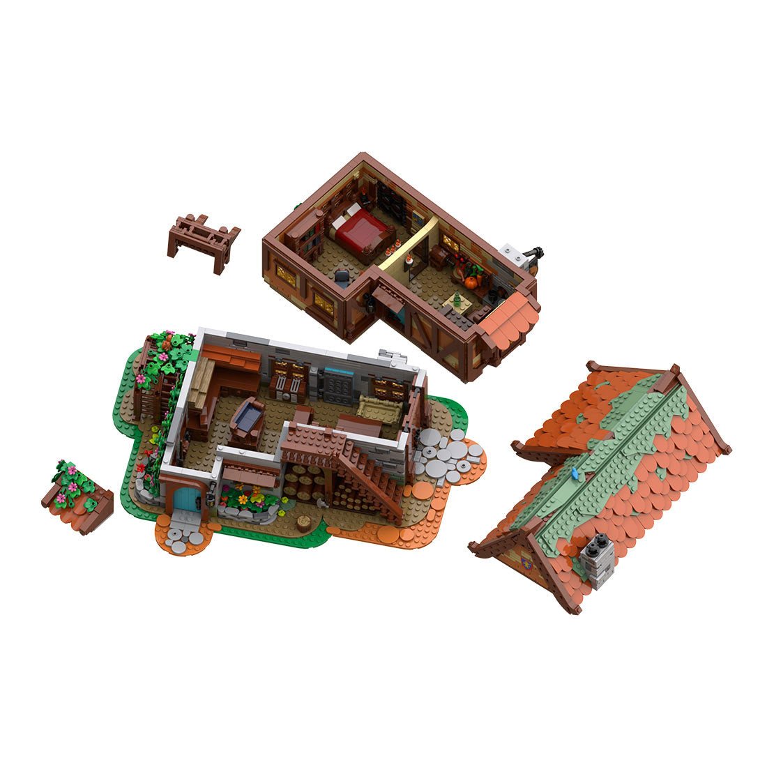 MOC - 189669 Medieval Joiner's Workshop - LesDiy -