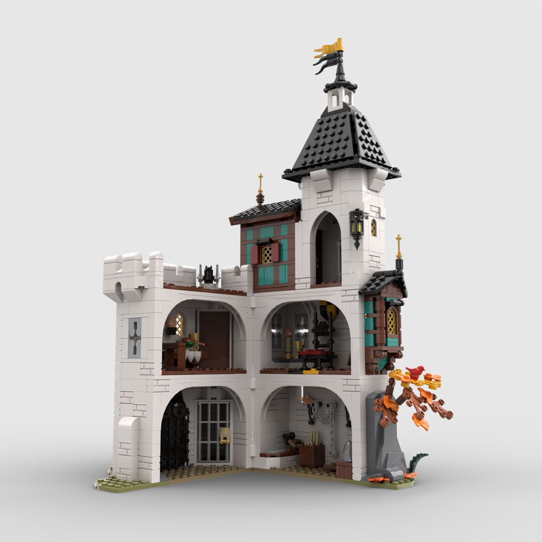 MOC - 189672 White tower Building Blocks - LesDiy - Building Blocks