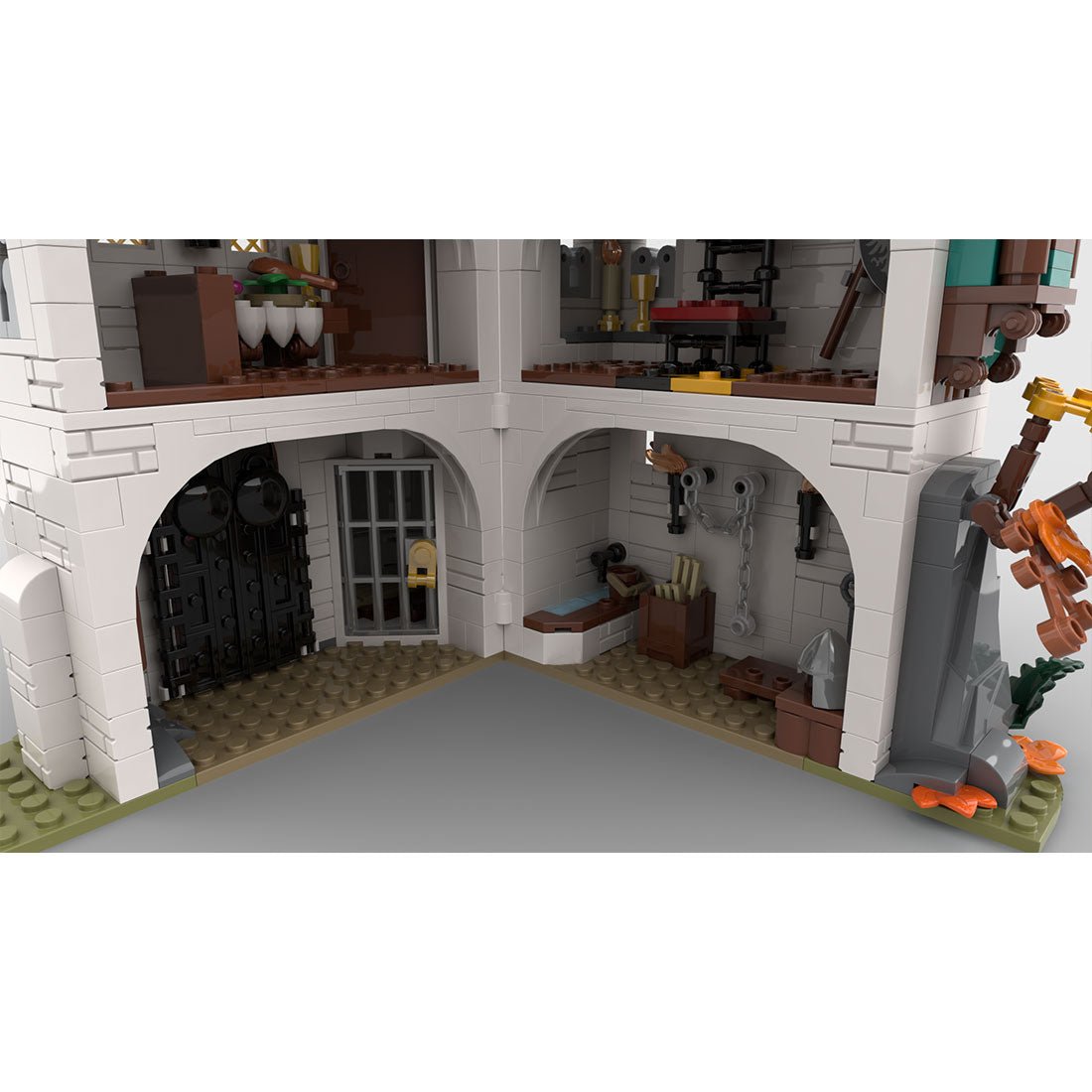 MOC - 189672 White tower Building Blocks - LesDiy - Building Blocks