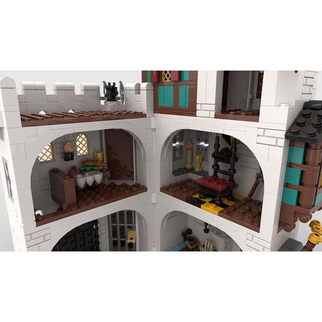 MOC - 189672 White tower Building Blocks - LesDiy - Building Blocks