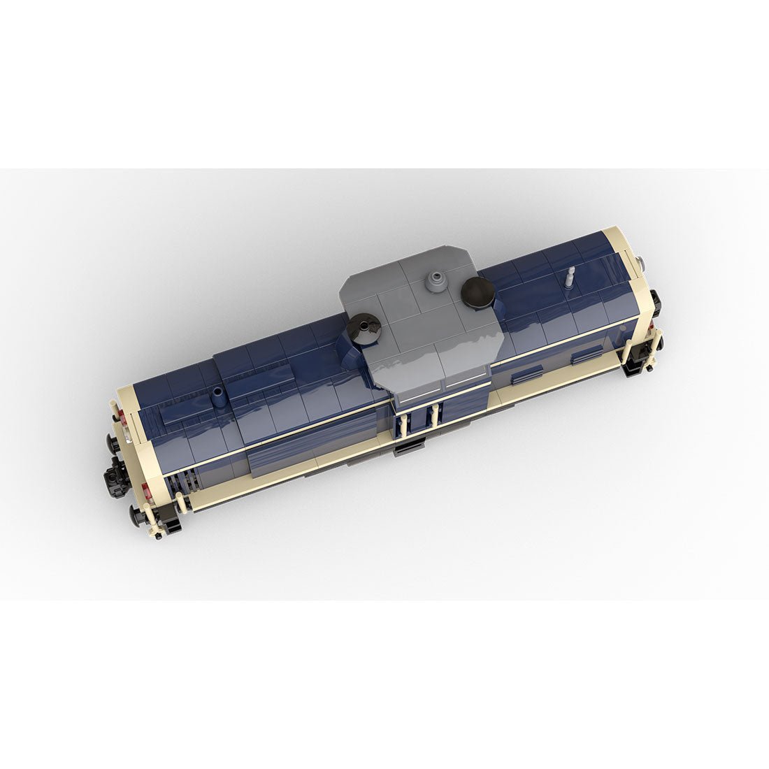 MOC - 191639 V100 German Cargo Locomotive "dark blue - tan" version 8W - LesDiy - Locomotive