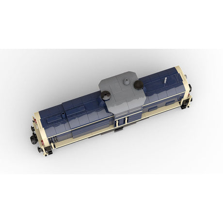 MOC - 191639 V100 German Cargo Locomotive "dark blue - tan" version 8W - LesDiy - Locomotive