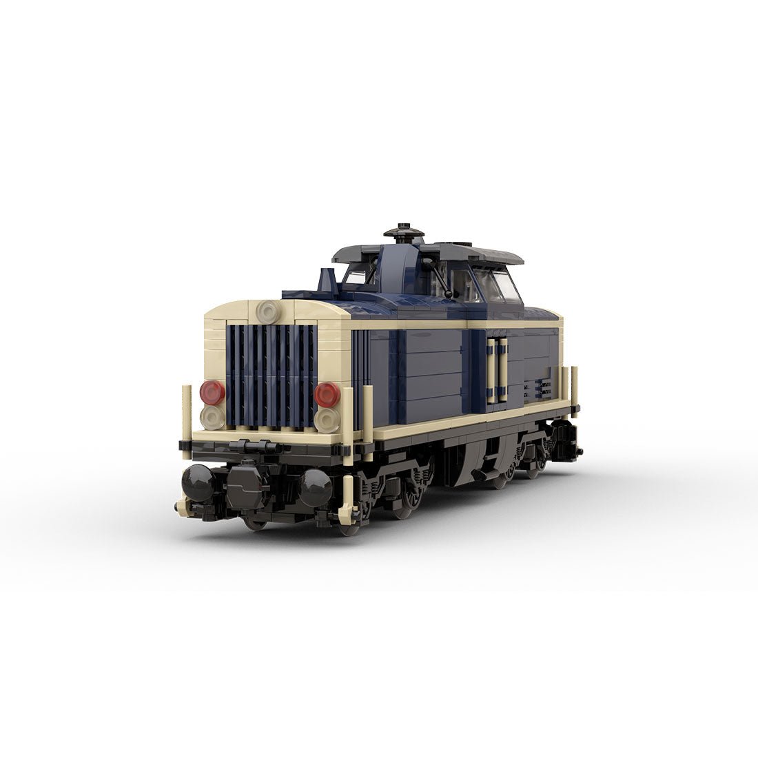 MOC - 191639 V100 German Cargo Locomotive "dark blue - tan" version 8W - LesDiy - Locomotive