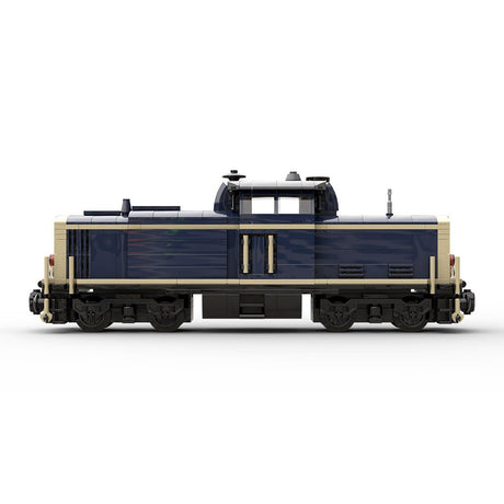 MOC - 191639 V100 German Cargo Locomotive "dark blue - tan" version 8W - LesDiy - Locomotive