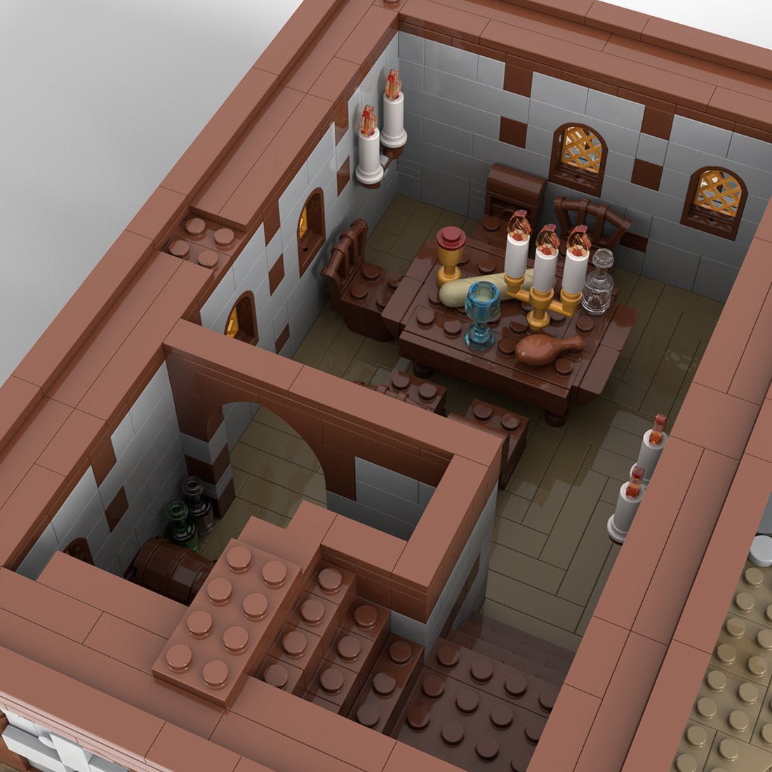 MOC-192313 Medieval Inn Building Blocks-LesDiy-Building Blocks-