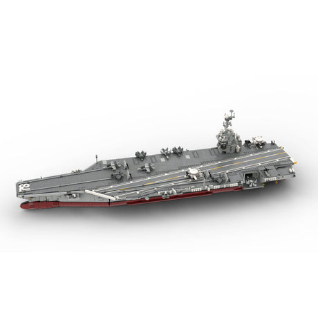 MOC - 192566 CVN - 78 Gerald R. Ford | Aircraft Carrier - 1:300 Scale - LesDiy -