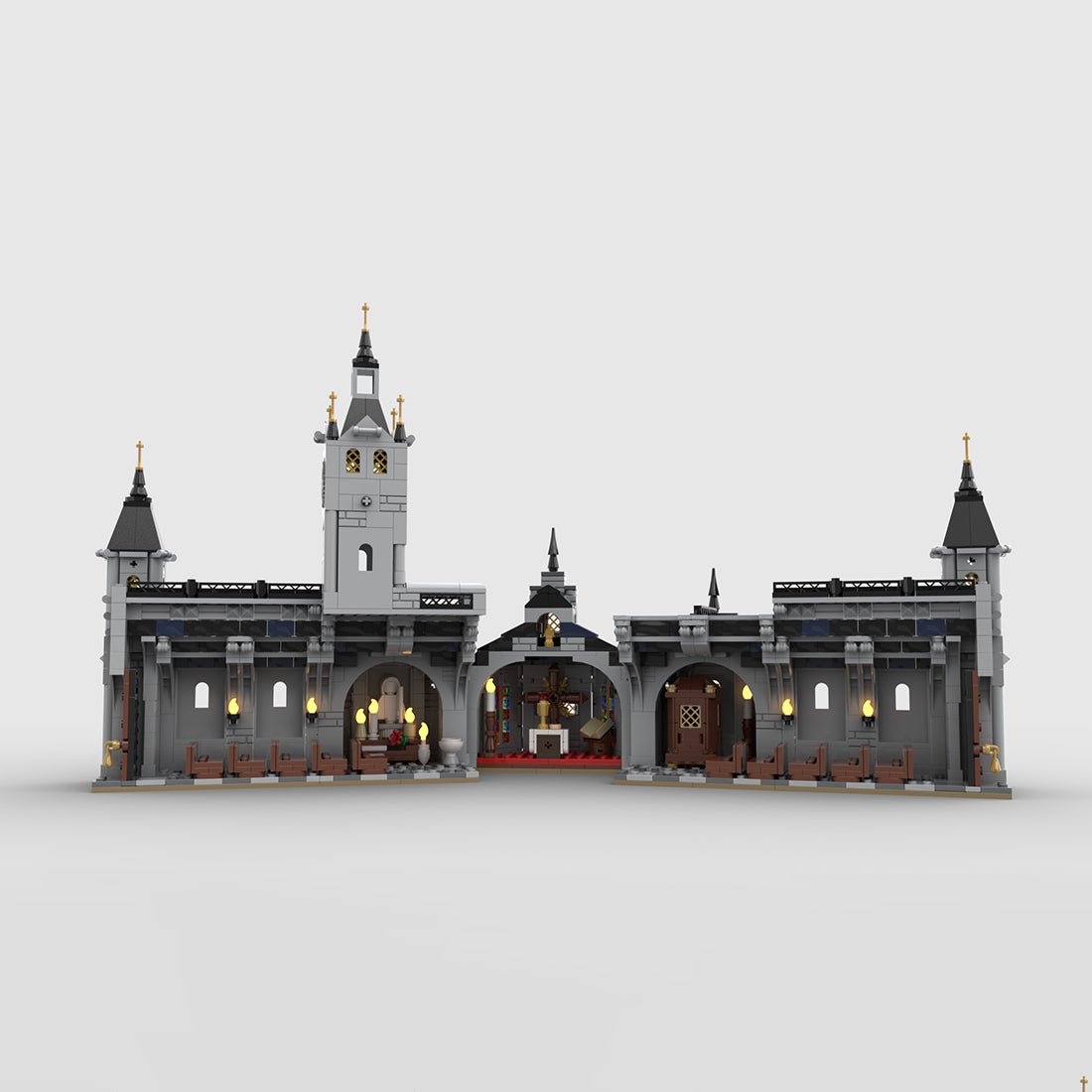 MOC - 192638 Medieval Church Building Blocks - LesDiy - Building Blocks