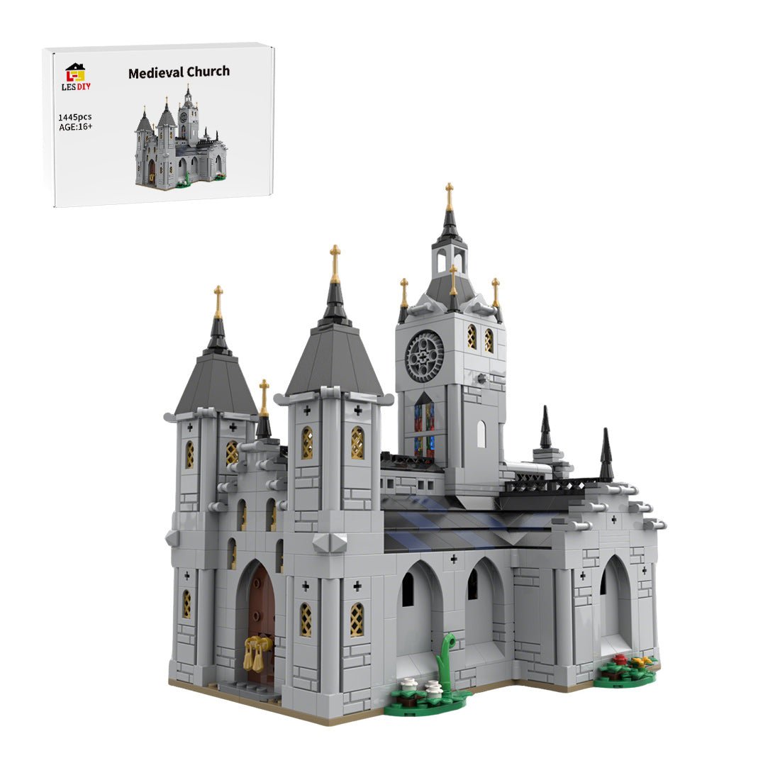 MOC - 192638 Medieval Church Building Blocks - LesDiy - Building Blocks