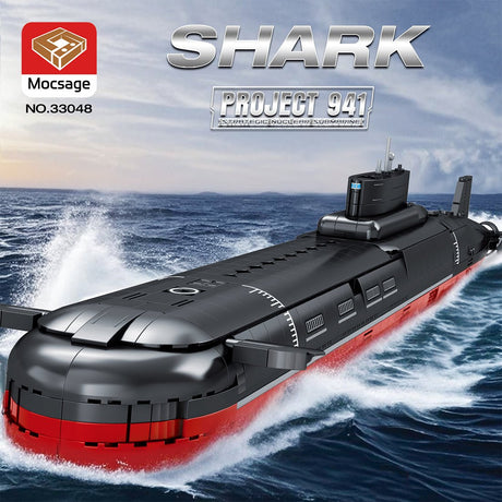 MOC - 193085 1/250 Scale Typhoon Class Submarine Building Blocks - LesDiy - Building Blocks