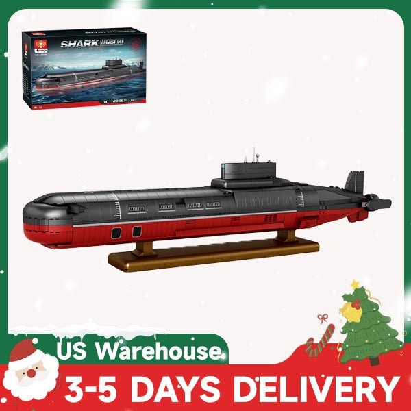 MOC - 193085 1/250 Scale Typhoon Class Submarine Building Blocks - LesDiy - Building Blocks