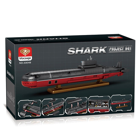 MOC - 193085 1/250 Scale Typhoon Class Submarine Building Blocks - LesDiy - Building Blocks