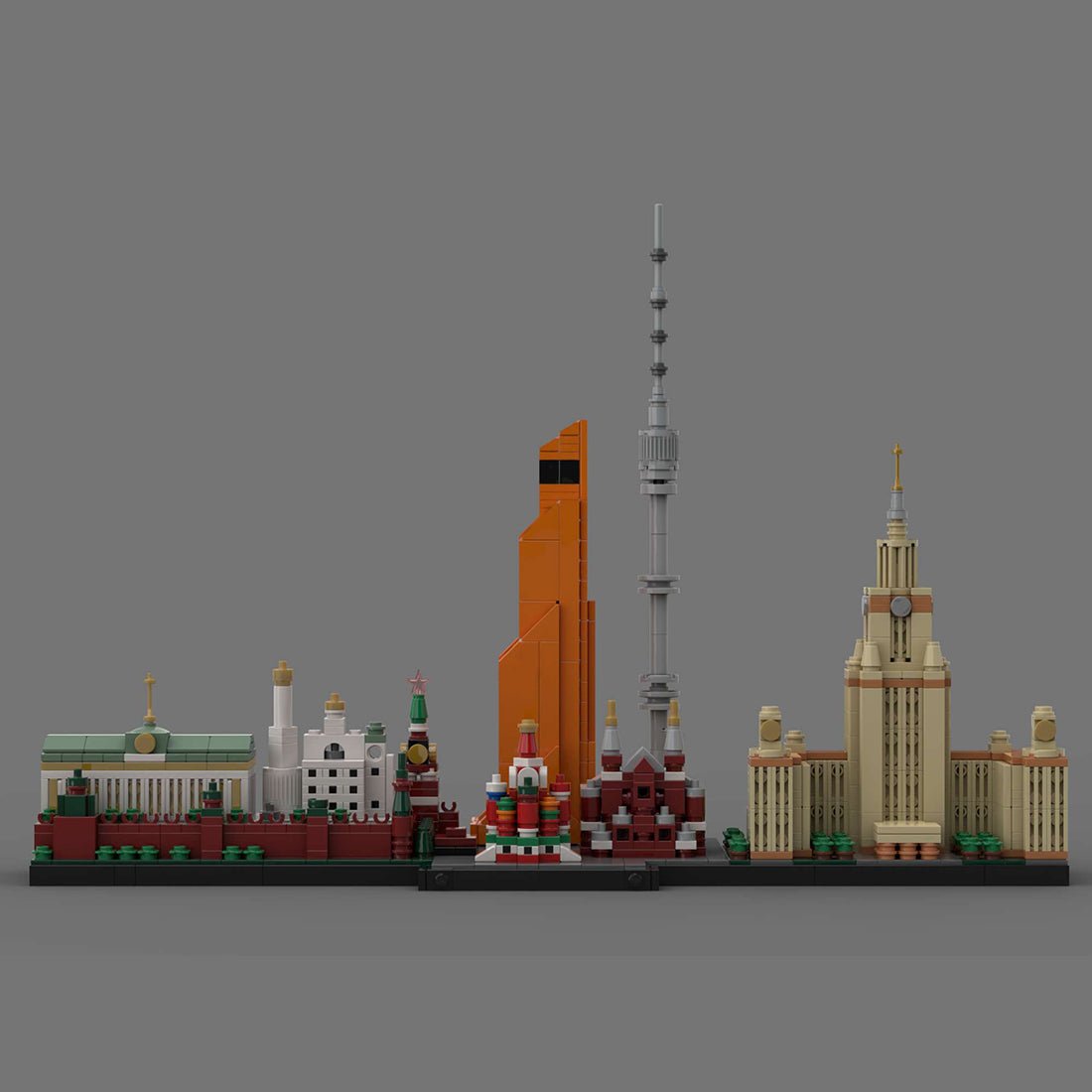 MOC - 193781 Moscow Skyline Building Blocks - LesDiy - Building Blocks